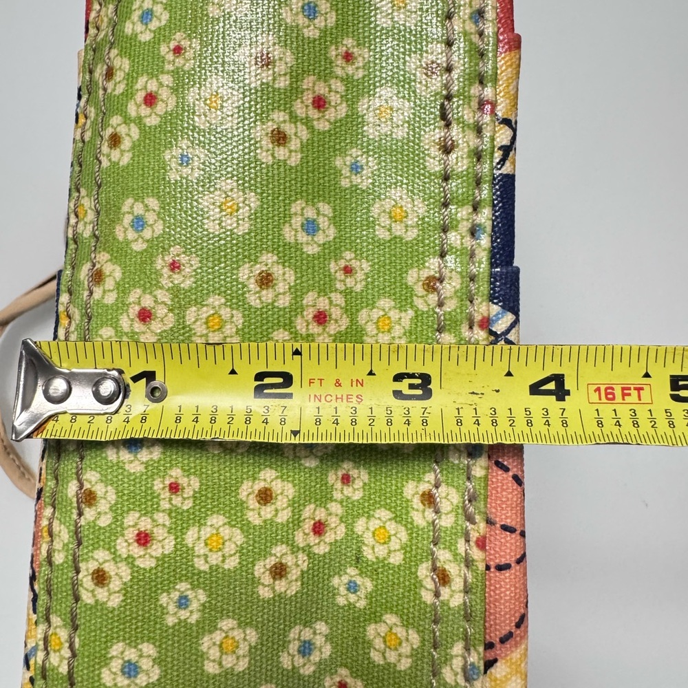 Fossil Tulip Keyper Coated Canvas Tote Handbag - Picture 16 of 16